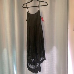 NEW lace inset high/low dress
